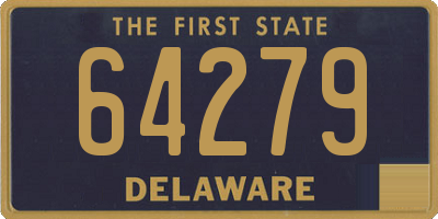 DE license plate 64279