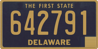 DE license plate 642791