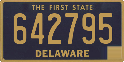 DE license plate 642795