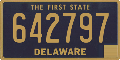 DE license plate 642797