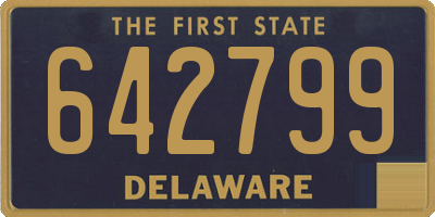 DE license plate 642799