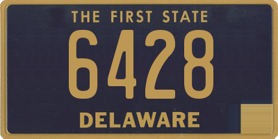 DE license plate 6428