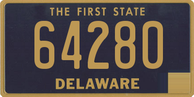 DE license plate 64280