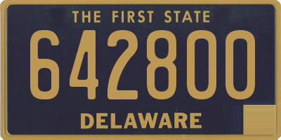 DE license plate 642800
