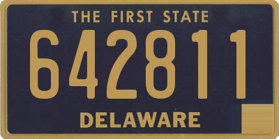 DE license plate 642811