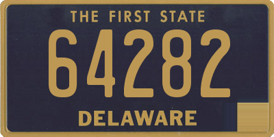 DE license plate 64282