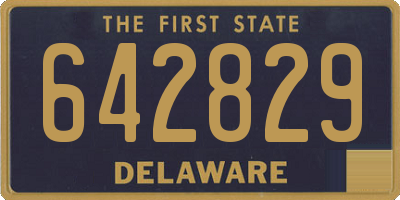 DE license plate 642829