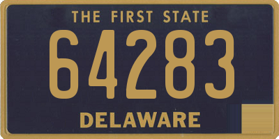 DE license plate 64283