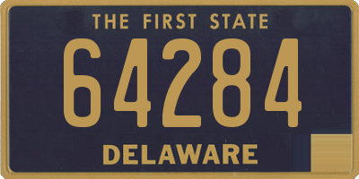 DE license plate 64284