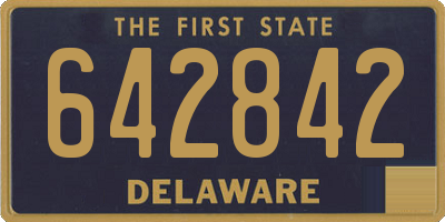 DE license plate 642842
