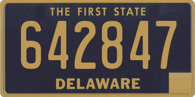 DE license plate 642847