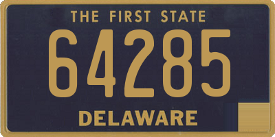 DE license plate 64285
