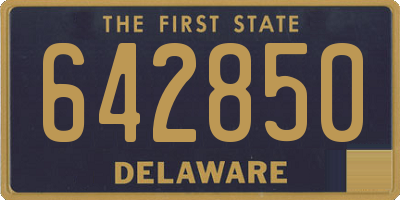 DE license plate 642850