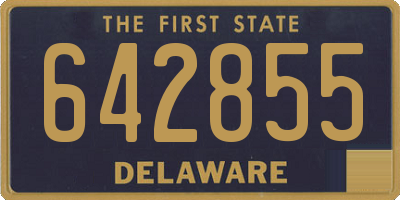 DE license plate 642855