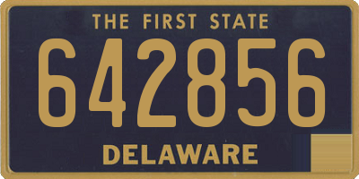 DE license plate 642856