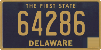 DE license plate 64286