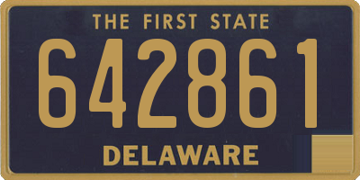 DE license plate 642861