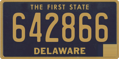 DE license plate 642866