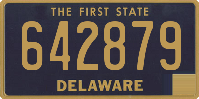 DE license plate 642879