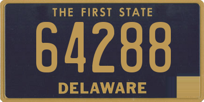 DE license plate 64288