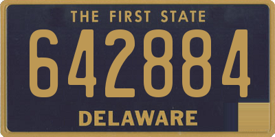 DE license plate 642884