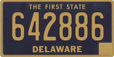 DE license plate 642886