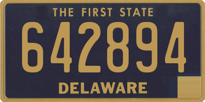 DE license plate 642894
