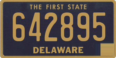 DE license plate 642895