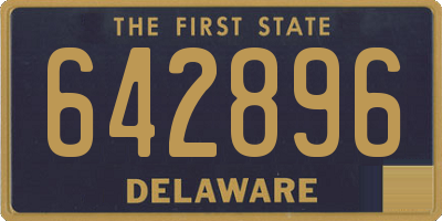DE license plate 642896