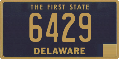 DE license plate 6429