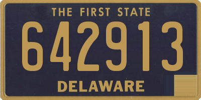 DE license plate 642913