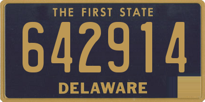 DE license plate 642914