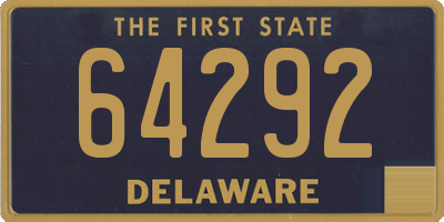 DE license plate 64292