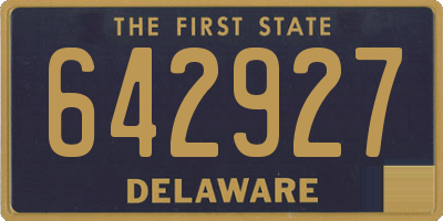 DE license plate 642927