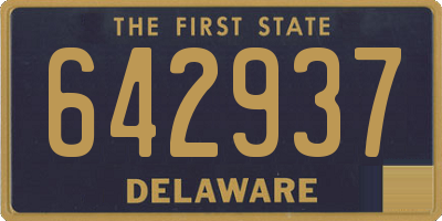 DE license plate 642937