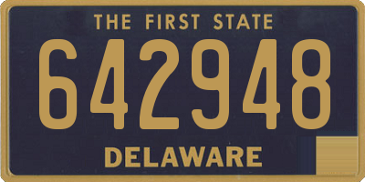 DE license plate 642948