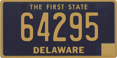 DE license plate 64295