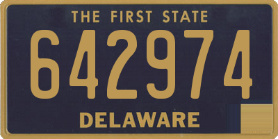 DE license plate 642974