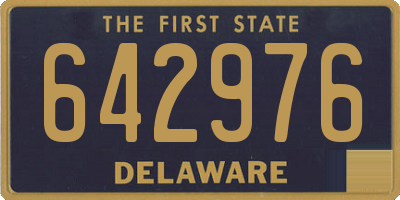 DE license plate 642976