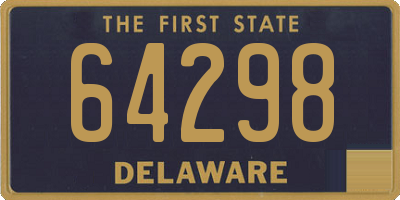 DE license plate 64298