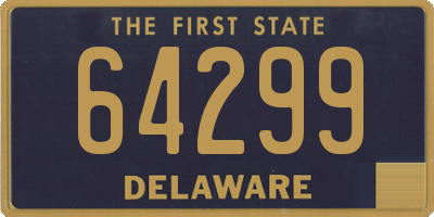 DE license plate 64299