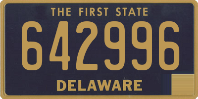 DE license plate 642996