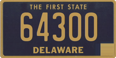 DE license plate 64300