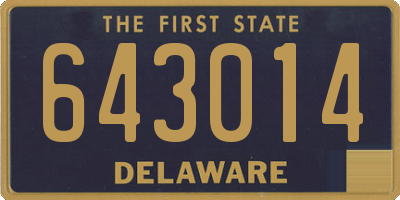 DE license plate 643014