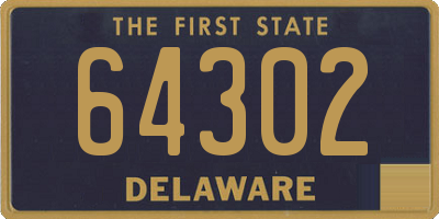 DE license plate 64302