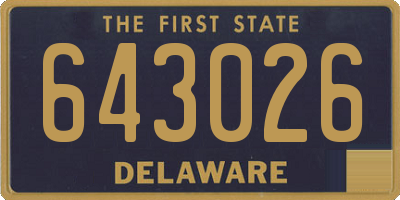 DE license plate 643026
