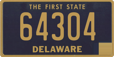 DE license plate 64304