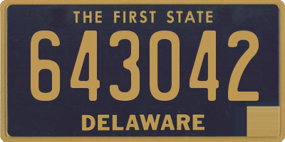 DE license plate 643042