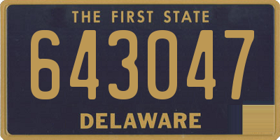 DE license plate 643047