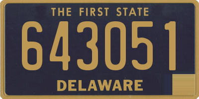 DE license plate 643051